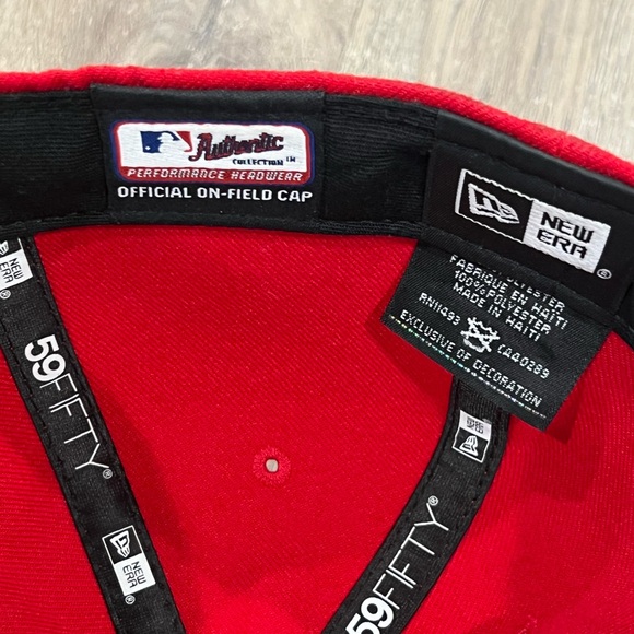 Phillies P 59FIFTY 7 1/8 Official MLB Like New New Era Structured Fitted Hat Cap - Picture 10 of 11